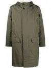 Yves Salomon Shearling-lined Hooded Parka In Green