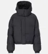 Yves Salomon Shearling-trimmed Down Jacket In Black