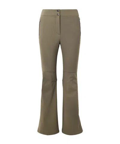 Yves Salomon Shell Flared Ski Pants In Green