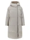 Yves Salomon Sheraling Insert Down Jacket Puffer Jackets Gray In Gray