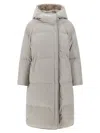 Yves Salomon Sheraling Insert Down Jacket Puffer Jackets Gray In Gray