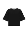 Yves Salomon Short-sleeved T-shirt In Black