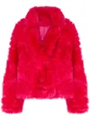 Yves Salomon Short Toscana Jacket In Pink