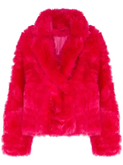 Yves Salomon Short Toscana Jacket In Pink