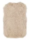 Yves Salomon Sleeveless Shearling Jacket In Neutral