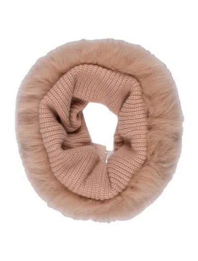 Pre-owned Yves Salomon Snood W/ Tags In Pink