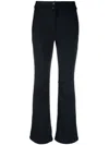 Yves Salomon Soft-shell High-waist Trousers In Blau