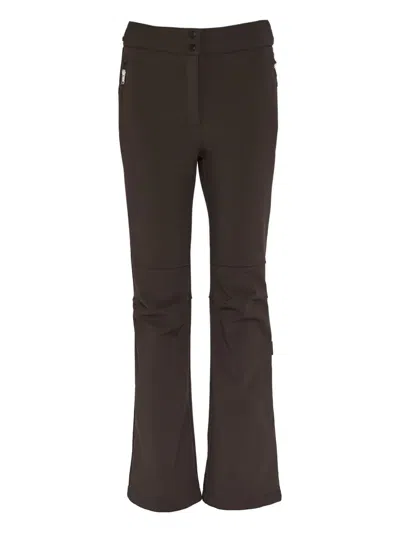 Yves Salomon Softshell Flared Ski Trousers In Black