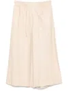 Yves Salomon Straight Leg Trouser In Neutrals