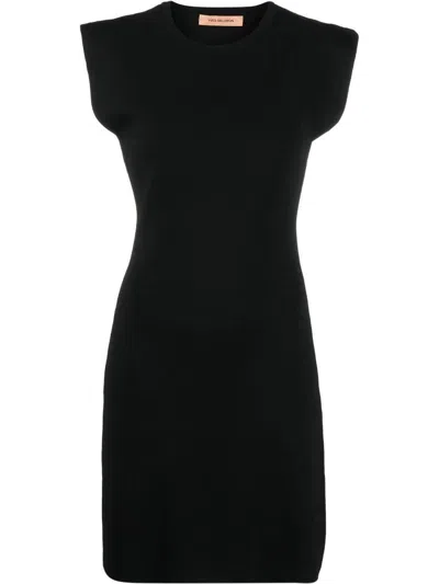 Yves Salomon Stretch Knitwear Dress Clothing In Black