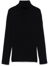 Yves Salomon Long-sleeved Turtleneck Sweater In Black