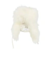 Yves Salomon Technical Fabric And Cashmere Ushanka In White