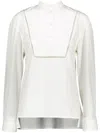 Shop Yves Salomon Top In Coco Milk