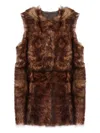 Yves Salomon Toscana Lamb Reversible Waistcoat In Brown