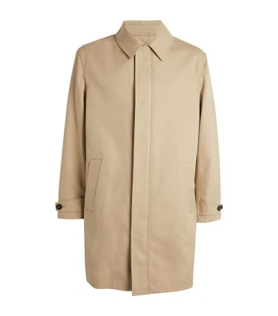 Yves Salomon Trench Coat In Ivory