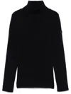 Yves Salomon Long-sleeved Turtleneck Sweater In Black