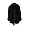 Yves Salomon Twill And Shearling Reversible Blouson Jacket In Black