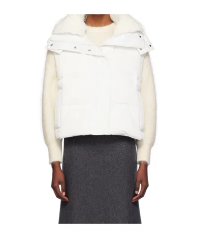 Yves Salomon Ultralight Down Vest In White