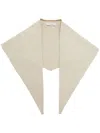 Yves Salomon Unlined Scarf In Neutrals