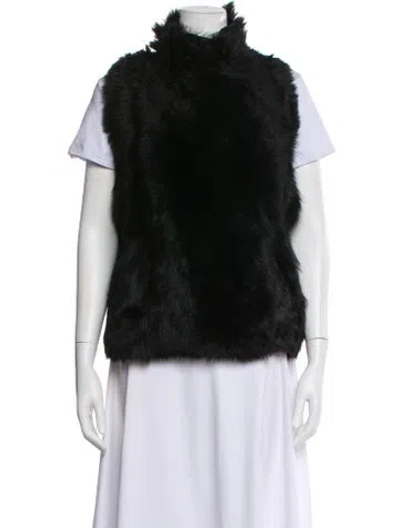 Pre-owned Yves Salomon Vest In Black