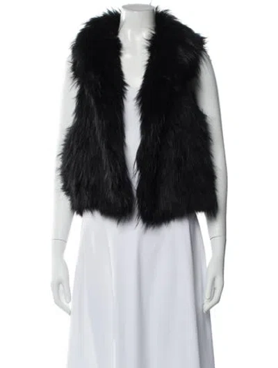Pre-owned Yves Salomon Vest In Blue