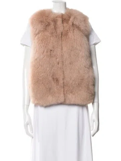 Pre-owned Yves Salomon Vest In Neutrals