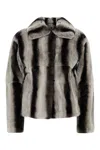 Yves Salomon Veste 55cm In Black