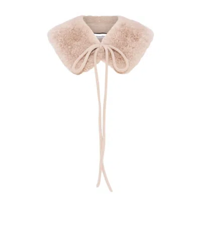 Yves Salomon V-neck Scarf In Neutral
