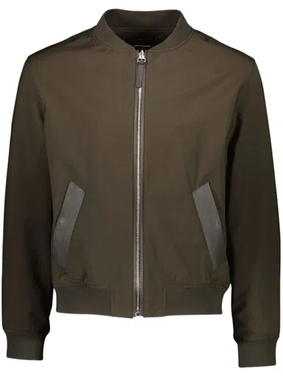 Yves Salomon Waterproof Varsity Jacket In Brown