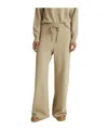 Yves Salomon Wide-leg Wool Casual Pants In Nude