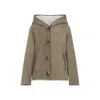 Yves Salomon Reversible Leather And Shearling Jacket In Brown