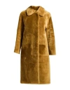 Yves Salomon Woman Coat Marigold Size 10 Lambskin In Brown