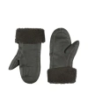 Yves Salomon Woman Gloves Dark Green Size Onesize Lambskin, Shearling