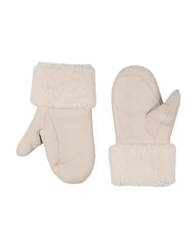 Yves Salomon Woman Gloves Ivory Size Onesize Lambskin, Shearling In White