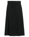 Yves Salomon Woman Midi Skirt Black Size M Wool, Cashmere In Black