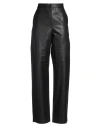 Yves Salomon Woman Pants Black Size 8 Lambskin In Black