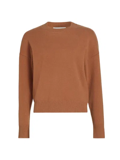 Yves Salomon Women's Wool-blend Crewneck Sweater In Brown