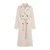 Yves Salomon Double-breasted Coat In Multicolor