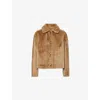 Yves Salomon Reversible Button-fastening Jacket In Madeleine