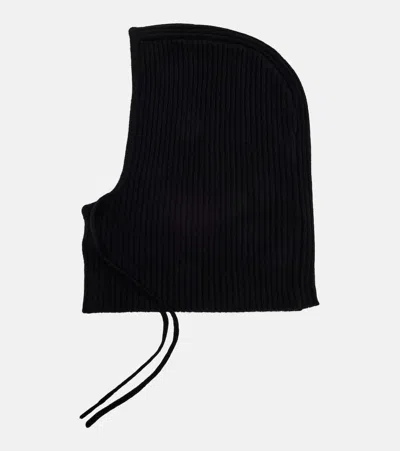 Yves Salomon Wool And Cashmere Hood In Black