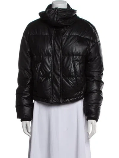 Pre-owned Yves Salomon Wool Biker Jacket In Black