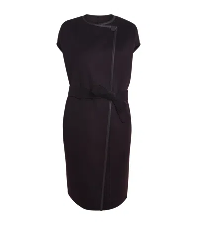 Yves Salomon Wool-cashmere Long Cape In Brown