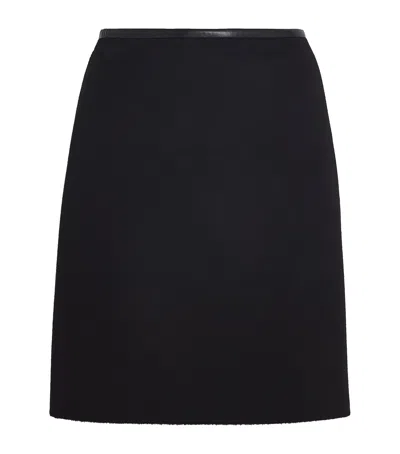 Yves Salomon Wool-cashmere Mini Skirt In Black