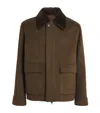 Yves Salomon Wool-cashmere Mink-collar Jacket In Brown