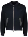 Yves Salomon Wool-cashmere Varsity Jacket In Black