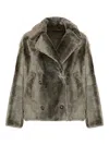Yves Salomon Wool Double-breasted Coat In Green