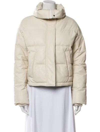 Pre-owned Yves Salomon Wool Down Jacket In Neutral