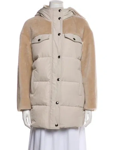 Pre-owned Yves Salomon Wool Down Jacket W/ Tags In Neutral