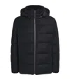 Yves Salomon Padded Quilted Down Jacket With Hood And Zipper Closure In Black