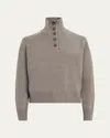 Yves Salomon Wool Turtleneck Pullover In Gray
